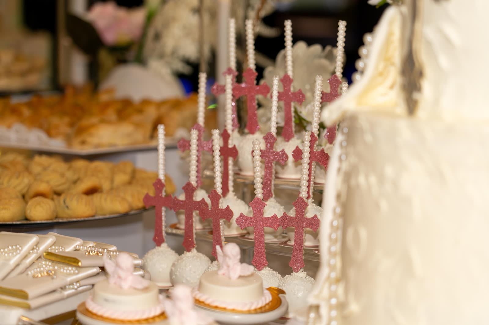 Baptism celebration cake