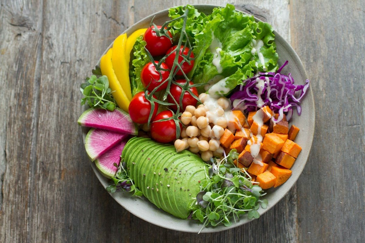 Colorful vegetable dish